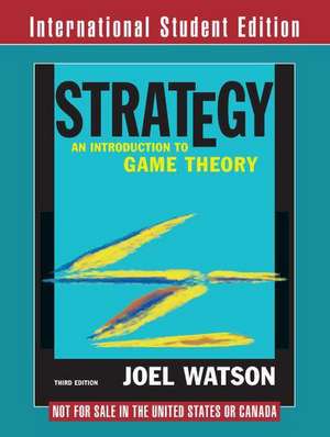 Strategy 3e International Student Edition de Joel Watson