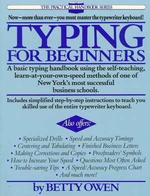 Typing for Beginners de Betty Owen