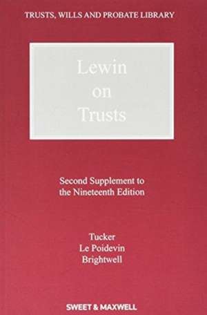 Lewin on Trusts de Lynton Tucker