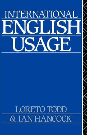 International English Usage de Loreto Todd