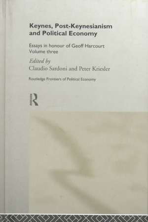 Keynes, Post-Keynesianism and Political Economy de G. C. Harcourt