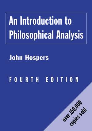 An Introduction to Philosophical Analysis de John Hospers