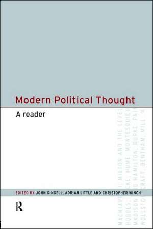 Modern Political Thought: A Reader de John Gingell