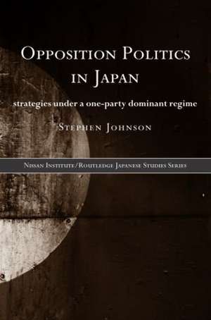 Opposition Politics in Japan: Strategies Under a One-Party Dominant Regime de Stephen Johnson