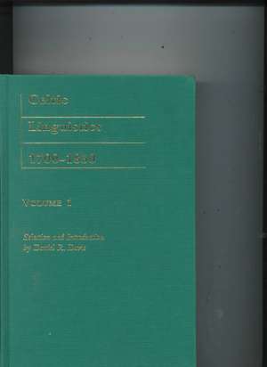 Celtic Linguistics 1700-1850 de Daniel Davis