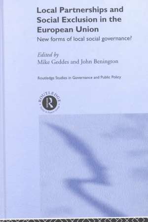 Local Partnership and Social Exclusion in the European Union: New Forms of Local Social Governance? de John Benington