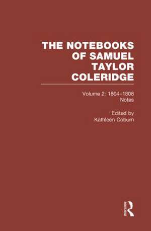 Coleridge Notebooks V2 Notes de Kathleen Coburn