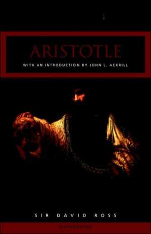 Aristotle de Sir David Ross