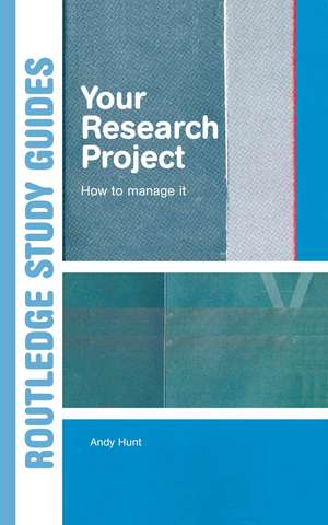 Your Research Project: How to Manage it de Andy Hunt