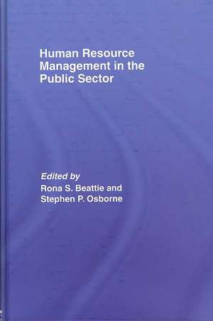 Human Resource Management in the Public Sector de Rona S. Beattie