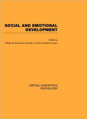 Social and Emotional Development de William M. Bukowski