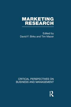 Marketing Research de David F. Birks