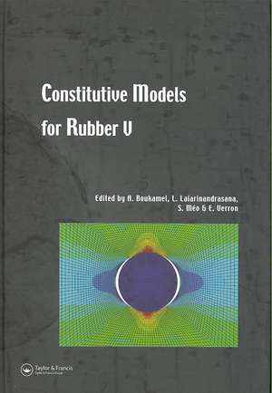 Constitutive Models for Rubber V: Proceedings of the 5th European Conference, Paris, France, 4-7 September 2007 de Adnane Boukamel