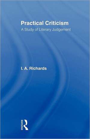 Practical Criticism V 4 de Ia Richards