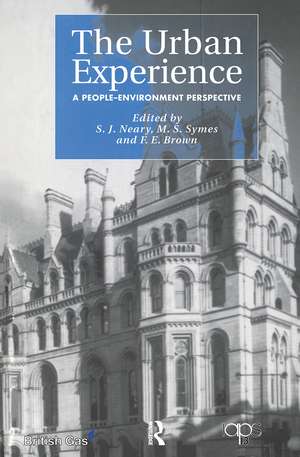 The Urban Experience: A People-Environment Perspective de F.E. Brown