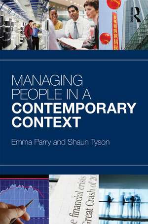 Managing People in a Contemporary Context de Emma Parry