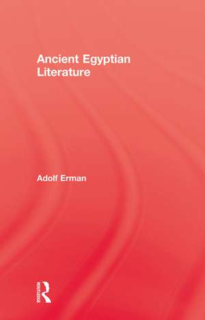 Ancient Egyptian Literature de Adolf Erman