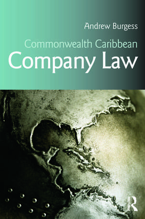 Commonwealth Caribbean Company Law de Andrew Burgess