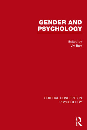 Gender and Psychology de Vivien Burr