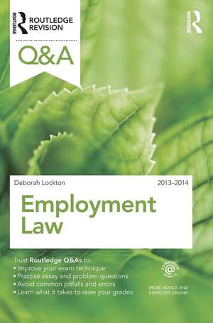 Q&A Employment Law 2013-2014 de Deborah Lockton