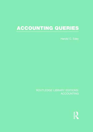 Accounting Queries (RLE Accounting) de Harold Edey