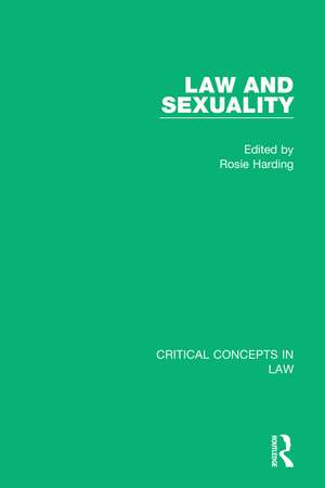 Law and Sexuality de Rosie Harding