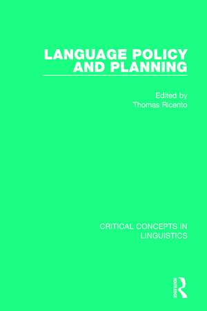 Language Policy and Planning de Thomas Ricento