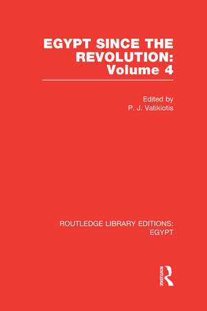 Egypt Since the Revolution (RLE Egypt) de P.J. Vatikiotis