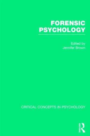 Forensic Psychology de Jennifer Brown