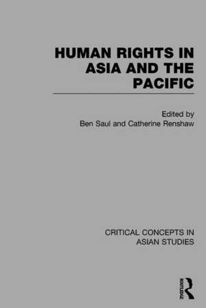 Human Rights in Asia and the Pacific de Ben Saul