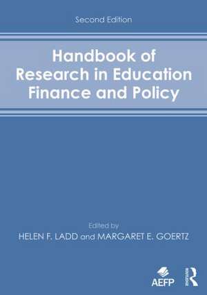 Handbook of Research in Education Finance and Policy de Helen F. Ladd