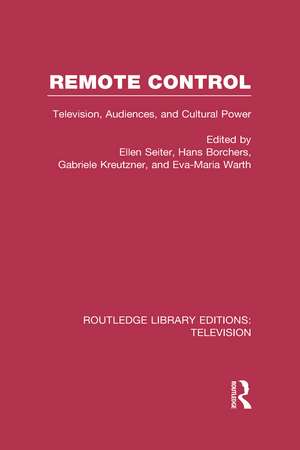 Remote Control: Television, Audiences, and Cultural Power de Ellen Seiter