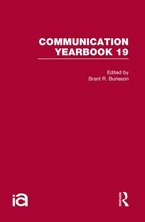 Communication Yearbook 19 de Brant R. Burleson