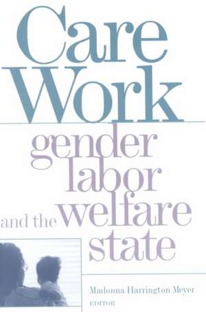 Care Work: Gender, Labor, and the Welfare State de Madonna Harrington Meyer