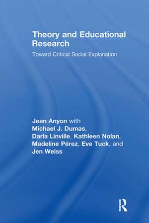 Theory and Educational Research de Jean Anyon