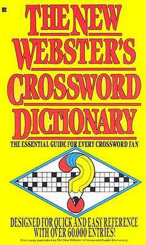 The New Webster's Crossword Dictionary de Lexicon Publications