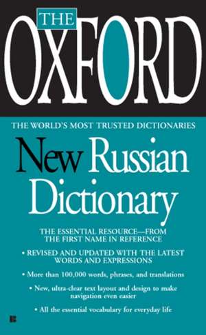 The Oxford New Russian Dictionary: Russian-English/English-Russian de Oxford University Press