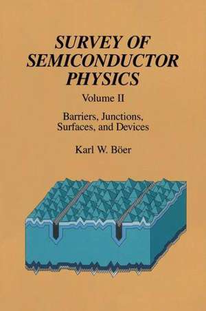 Survey of Semiconductor Physics Volume II: Barriers, Junctions, Surfaces, and Devices de Karl W. Boer