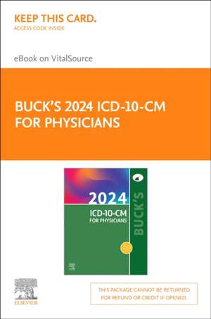 Buck's 2024 ICD-10-CM for Physicians - Elsevier E-Book on Vitalsource (Retail Access Card) de Elsevier