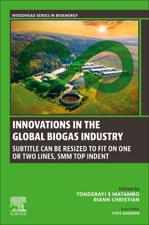 Innovations in the Global Biogas industry: Applications of Green Principles de Tonderayi S Matambo