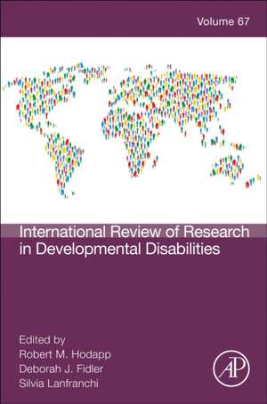 International Review Research in Developmental Disabilities de Robert M. Hodapp