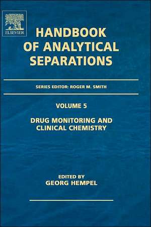 Drug Monitoring and Clinical Chemistry de Georg Hempel