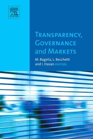 Transparency, Governance and Markets de Michele Bagella