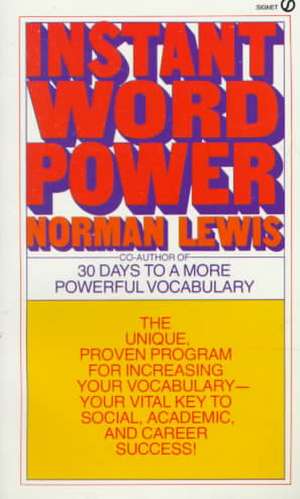 Instant Word Power de N Lewis