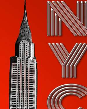 Iconic New York City Chrysler Building $ir Michael designer creative drawing journal de Michael Huhn