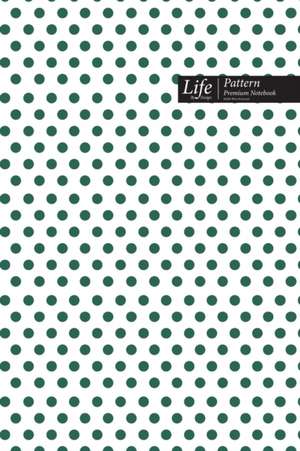 Dots Pattern Composition Notebook, Dotted Lines, Wide Ruled Medium Size 6 x 9 Inch (A5), 144 Sheets Olive Cover de Design