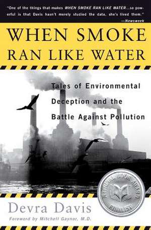 When Smoke Ran Like Water: Tales Of Environmental Deception And The Battle Against Pollution de Devra Davis