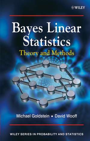 Bayes Linear Statistics – Theory and Methods de M Goldstein