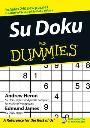 Su Doku For Dummies de A Heron