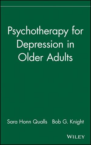 Psychotherapy for Depression in Older Adults de SH Qualls